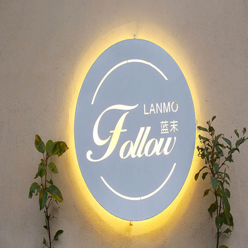 Wholesale Customized Outdoor 3d Store Advertising Logo Wall Mounted Led Hollow Out Light Box