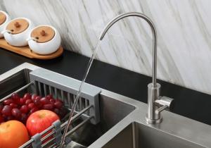 Wholesale OEM Brushed Stainless Steel Kitchen Faucets Hot And Cold Water Faucet For Kitchen from china suppliers