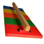 Large Sport Kids Gymnastics Beam And Mat 60CM Height Waterproof Anti Crack