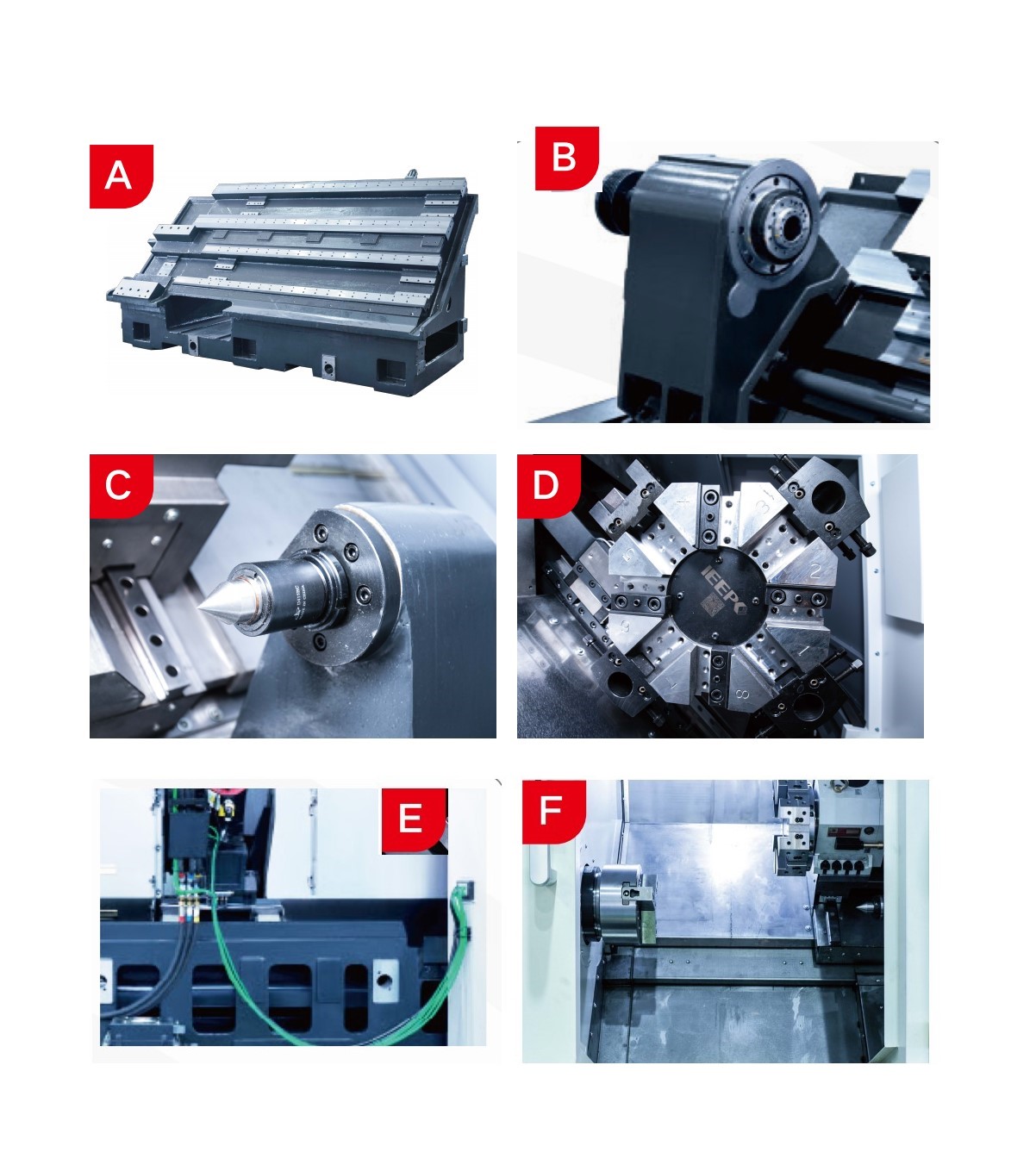 High Precision Slant Bed CNC Lathe VIVA TURN T2 500 Taiwan Syntec FANUC GSK System