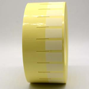 Wholesale 60x15-25mm Cable Adhesive Label 1mil Yellow Gloss Transparent Water Resistant Polyester Cable Label from china suppliers