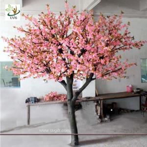 Wholesale UVG CHR048 Pink color Artificial Cherry Flower Tree for Wedding Decoration from china suppliers
