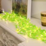 Leaf String Light Outdoor Garden Decoration Garland Lamp For Wedding Party Room