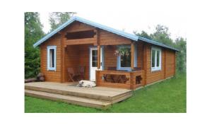 Wholesale 2 Bedroom Outdoor Wooden House Canadian Spruce Without Roof Tiles For Apartment from china suppliers