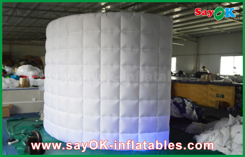 Inflatable Photo Studio White Lingting Inflatable Photo Booth With Bottom Light For Rental 3x2m