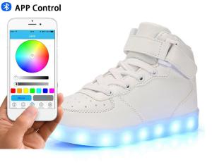 Wholesale Women Leather Led Fashion Shoes , High Top Electric Styles Led Shoes Sneaker from china suppliers