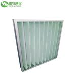 Synthetic Fiber Material G4 Pleated Panel Filter 595x595x46mm Aluminum Frame