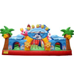 Wholesale PVC Colorful Big Customized Lyons toys inflatable bouncer slide catale for kids from china suppliers