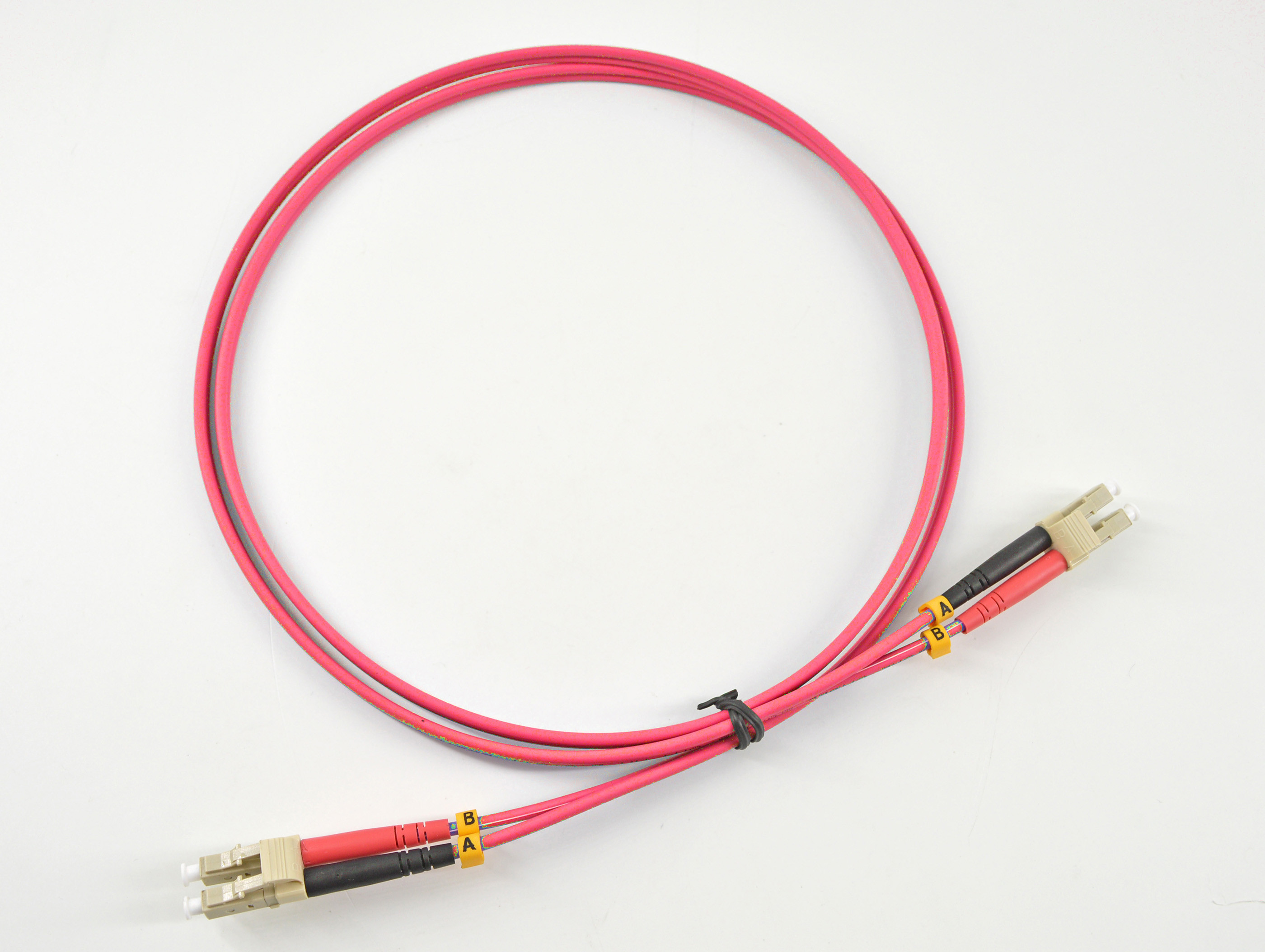 LC to LC multimode duplex fiber optic patch cable 2.0/3.0mm PVC/OFNR/LSZH jacket OM3 OM4 OM5 LC LC UPC patch cord