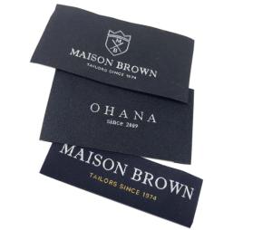 Wholesale Etiquette Textile Woven Personalised Fabric Labels End Folded Clothing Labels from china suppliers