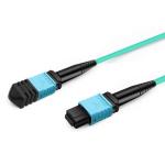 7m (23ft) 12 Fibers Female to Female MPO Trunk Cable Polarity B LSZH OM3 50/125