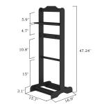 Home Wooden Coat And Shoe Stand For Entrance Hallway OEM / ODM