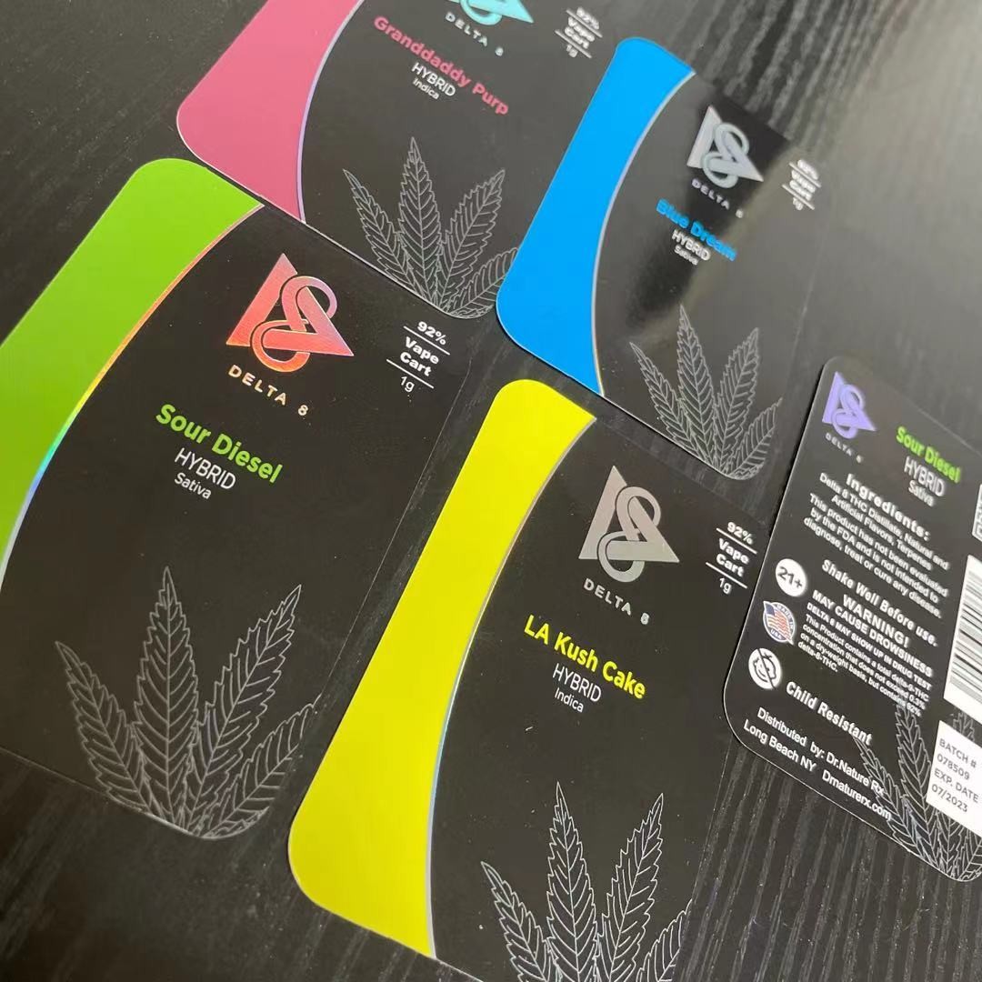 200gsm Art Paper Silver Hologram Blister Card Packaging For Pen Cbd