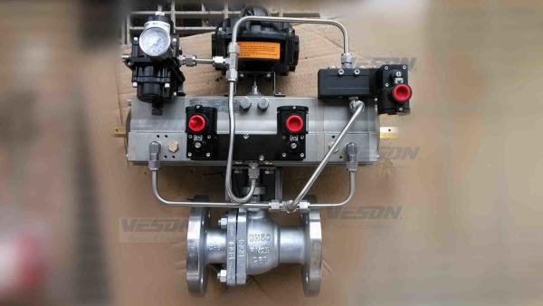 3 Position 180 Degree Pneumatic Actuator / Double Acting Valve Actuator Fine