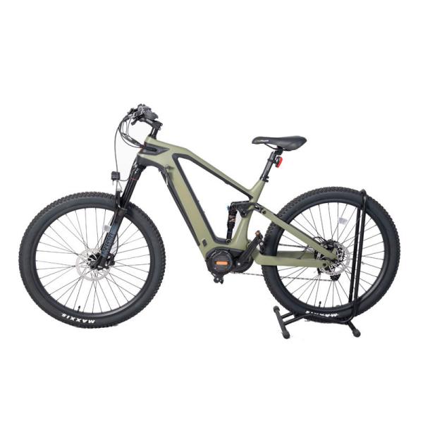 1000W Central Motor Carbon Fiber Frame Electric Mountain Bike with 11 Speed