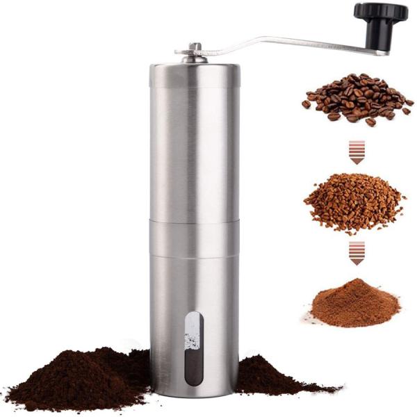 Stainless Steel Essential Barista Tools Manual Coffee Bean Grinder for Aeropress