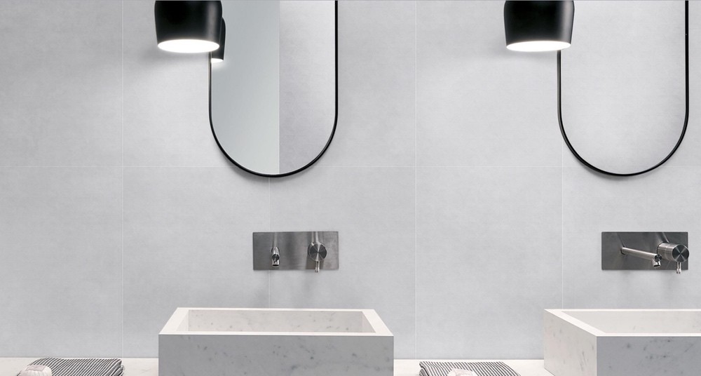 Light Gray Antibacterial 400x1200mm Matt Porcelain Glazed Tiles For Project And Building