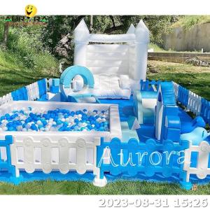 Wholesale Outdoor Party White Castle Inflatable Soft Play Equipment Soft Foam Play Set from china suppliers