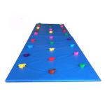 Kids Rock Climbing Wall Comfortable Sponge Height Adjustable With PVC Mat