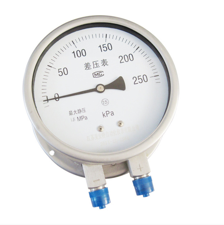 PTFE Protected Stainless Steel Pressure Gauge 316L Chamber Steel Diaphragm