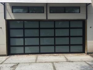 Wholesale 0.38PVB Automatic Glass Overhead Garage Door Electric 1.2mm Anodized Coating from china suppliers