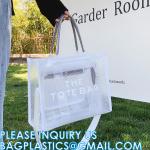 Wholesale Summer Clear Mesh PVC Beach Bags Transparent Design Tote Bags Women