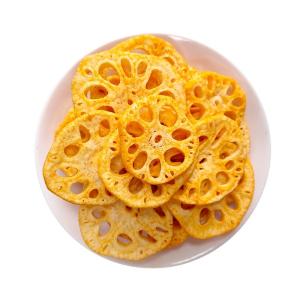 Wholesale Dive into Gourmet Bliss with Vacuum Fried Lotus Root Crispy Snack Savory Flavor from china suppliers