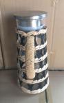 Best selling Seagrass bottle carrier Wicker detox bottle holder Seagrass glass