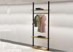 Eco Friendly Wall Garment Clothing Display Rack , Metal Clothing Display Shelves