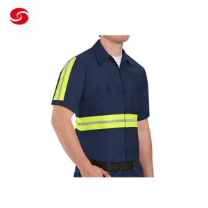 Wholesale Summer Short Sleeve Engineering Uniform Workwear Labor Suit Safety Workwear from china suppliers