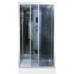Claasic Steam Shower Whirlpool Bath Combination , Square Bathtub Steam Shower