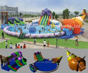 Wholesale Commercial Grade Curve Inflatable Water Slide for Water Park (CY-M2140) from china suppliers