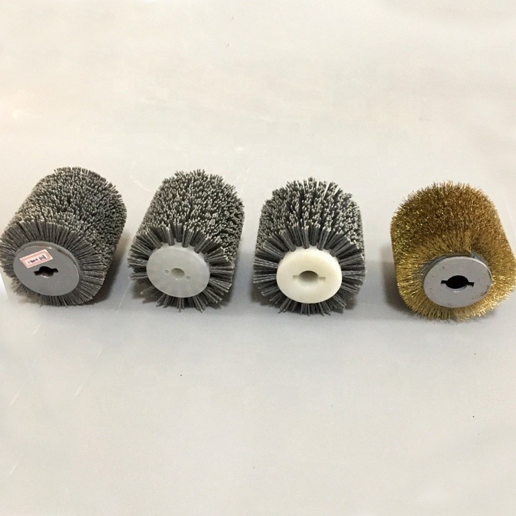 Cylindrical Abrasive Wire Brush Roller For Restore Antique Wood
