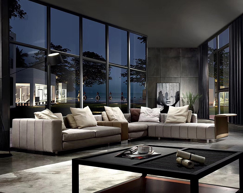 Velours Sumptuous Corner Sectional Sofa Small , Pine Living Room Sofas And Sectionals