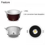 Outdoor Recessed Round Downlight IP65 4Inch 6inch 220V LED COB Downlight