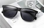 Square TAC Polarised Glass Sunglasses , Square Plastic Sunglasses Men Black