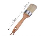 Diameter 2in Large Oval Paint Brush Pure Bristle For Cabinets 20.5cm Long