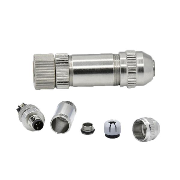 IP67/IP68 Waterproof M8 Cable Connector For Male Female Plug Connection