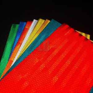 Wholesale Red PET Micro Prismatic EGP Reflective Sheeting For Signs from china suppliers