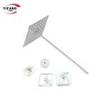 Galvanized Steel Insulation Fixing Pins / Metal Insulation Hangers With Speed