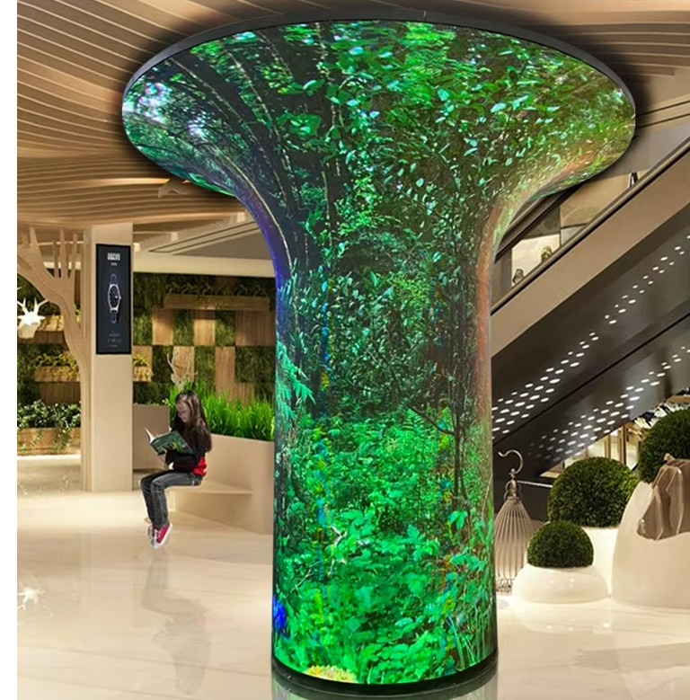 Ultra Bright Flexible LED Display Module With P1.25-P5 Pixel Pitch And 200-600W/H Power