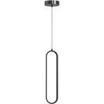 Modern Linear Black Gold Pendant Light Villa Duplex Living Room Bedroom Dining