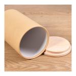 Food Grade Kraft Paper Round Tube Box For Tea Coffee Flower Gift Packaging