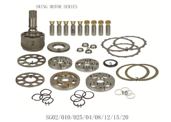 SH120-3/3A SG02/04/08/12/15 Swing Motor Assembly Hydraulic Replacement Parts