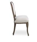 Custom furniture wooden chair linen fabric materials antique style wedding