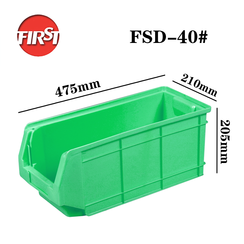 Warehouse Hanging Stack And Nest Plastic Parts Bins Plastic Fruit Bins 225mm