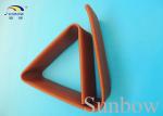 2/1 1KV Polyolefin Heat Shrink Tubing Bus Bar Protecting Sleeve , Brown Yellow
