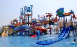 Commercial Medium Water House Aqua Playground Platform With Water Slide for
