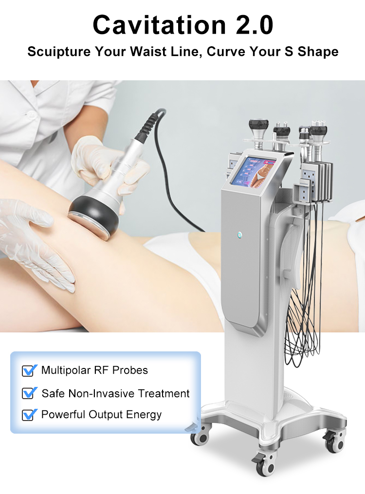 AS84 3D Rf Vacuum Cavitation Machine 6 In 1 Body Slimming Machine With Laser Pads