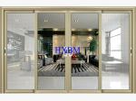 Weatherproofing Bifold Sliding Doors , White Aluminium Sliding Glass Doors